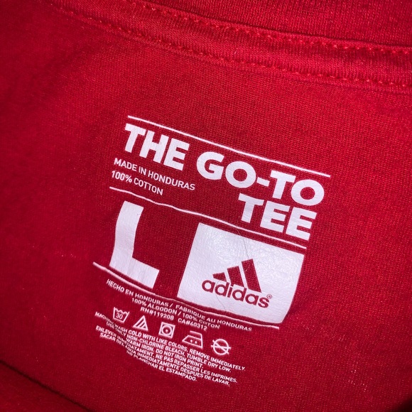 Adidas NC State Red & White Shirt size L - Picture 7 of 9